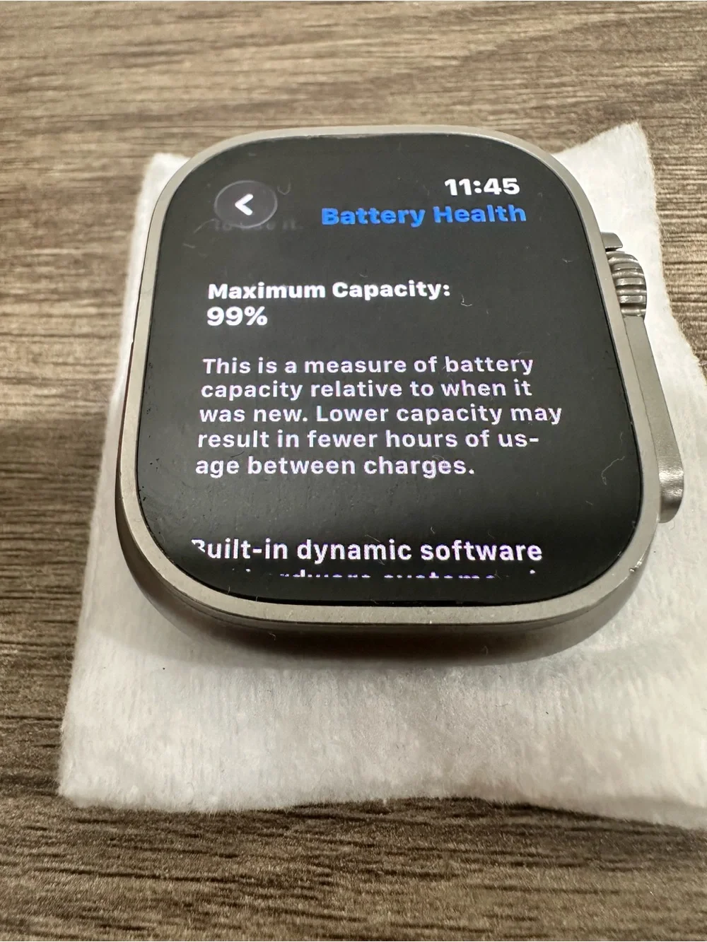 Apple Watch Ultra 2 Titanium with Stainless Steel Band, Charger.